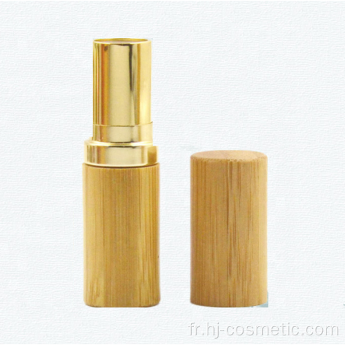 En gros pas cher Nouveau design 5g luxe délicat environnemental tube de rouge à lèvres de bambou